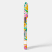 Coques Case-Mate iPhone Modern Sunflower Painting Monogrammed (Verso / Droite)