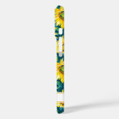 Coques Case-Mate iPhone Modern Sunflowers Monogrammed (Verso / Gauche)