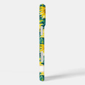Coques Case-Mate iPhone Modern Sunflowers Monogrammed (Verso / Droite)