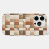 Coques Case-Mate iPhone Modern Terracotta & Tan Geometric Phone Case (Verso (horizontal))