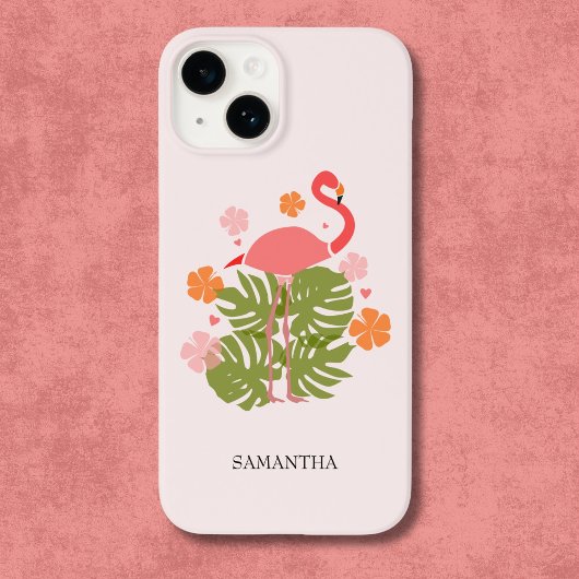 Coques Case-Mate iPhone Modern Tropical Pink Flamingo
