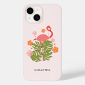 Coques Case-Mate iPhone Modern Tropical Pink Flamingo (Verso)