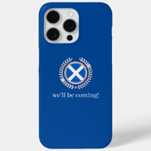 Coque iPhone 15 Pro Max Modern We'll Be Coming Badge Drapeau Écosse Fans