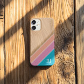 Coques Case-Mate iPhone Modern Wood Personalized Initial iPhone 