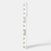 Coques Case-Mate iPhone Modern Yellow Circle Dot Black Outline Pattern (Verso / Droite)