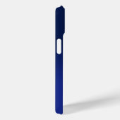 Coques Case-Mate iPhone Moderne 2 Initiales | Dégradé Bleu Foncé (Verso / Droite)