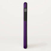 Coques Case-Mate iPhone Moderne 2 Initiales | Ombre Subtile Violet Foncé (Dos/Gauche)