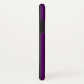 Coques Case-Mate iPhone Moderne 2 Initiales | Ombre subtile violet profond (Dos/Droite)