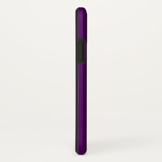 Coques Case-Mate iPhone Moderne 2 Initiales | Ombre subtile violet profond (Dos/Droite)