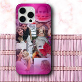 Coques Case-Mate iPhone Moderne 6 Photo Collage rose chaud Gradient