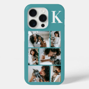 Coque iPhone 15 Pro Moderne 6 Photo de Chien Sarcelle