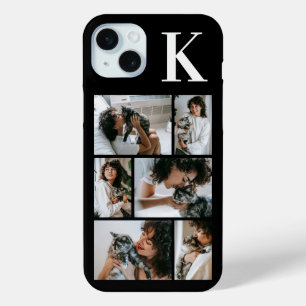 Coque iPhone 15 Mini Moderne 6 Photo Noir