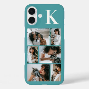 Coques iPhone 16 Plus Moderne 6 Photo Sarcelle