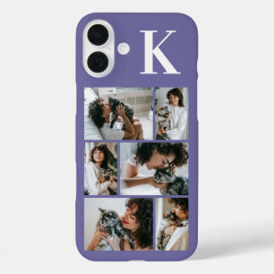 Coques iPhone 16 Plus Moderne 6 Photo Violet pour Animaux de Compagnie