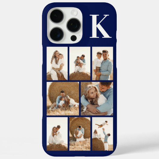 Coques Case-Mate iPhone Moderne 8 Photo Bleu Marine (Verso)