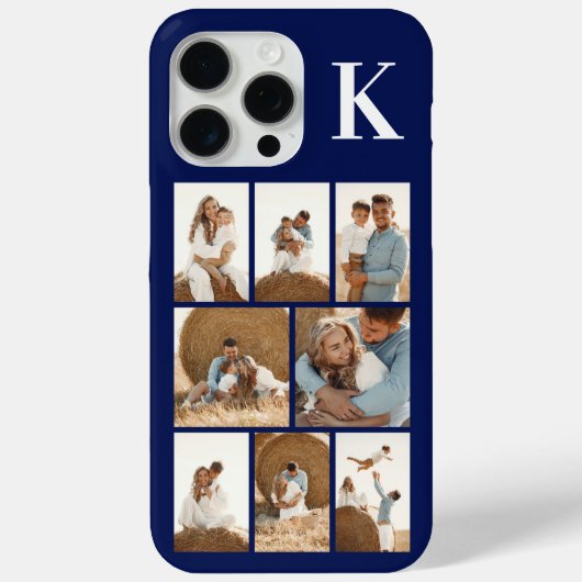 Coques Case-Mate iPhone Moderne 8 Photo Bleu Marine (Verso)