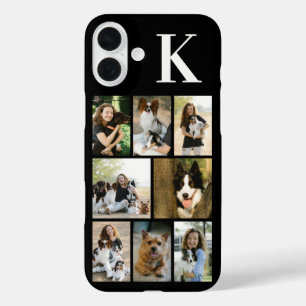 Coques iPhone 16 Plus Moderne 8 Photo Noir pour Animaux de Compagnie