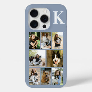 Coque iPhone 15 Pro Moderne 8 Photo Poussiéreux Bleu