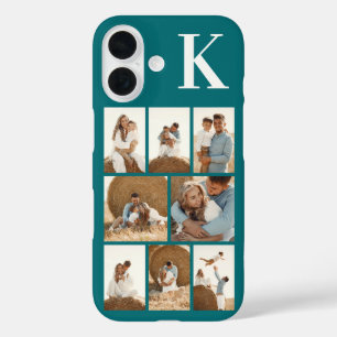Coques iPhone 16 Moderne 8 Photo Sarcelle