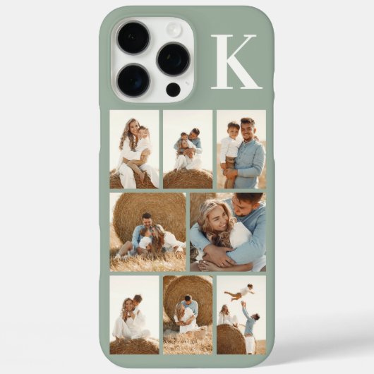 Coques Case-Mate iPhone Moderne 8 Photo Vert Sauge (Verso)
