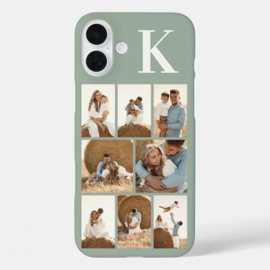 Coques Case-Mate iPhone Moderne 8 Photo Vert Sauge (Verso)