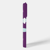 Coques Case-Mate iPhone Moderne Abstrait Floral violet et orange (Verso / Droite)
