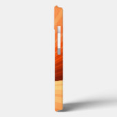 Coques Case-Mate iPhone Moderne Abstrait Graphique Fractal Orange Rouge Va (Verso / Gauche)