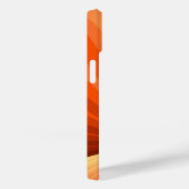 Coques Case-Mate iPhone Moderne Abstrait Graphique Fractal Orange Rouge Va (Verso / Droite)