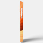 Coques Case-Mate iPhone Moderne Abstrait Graphique Fractal Orange Rouge Va (Verso / Gauche)