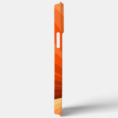 Coques Case-Mate iPhone Moderne Abstrait Graphique Fractal Orange Rouge Va (Verso / Droite)