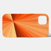 Coques Case-Mate iPhone Moderne Abstrait Orange Rouge Vanille Graphique Fr (Verso (horizontal))