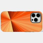 Coques Case-Mate iPhone Moderne Abstrait Orange Rouge Vanille Graphique Fr (Verso (horizontal))