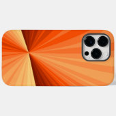 Coques Case-Mate iPhone Moderne Abstrait Orange Rouge Vanille Graphique Fr (Verso (horizontal))
