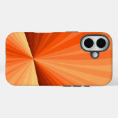 Coques Case-Mate iPhone Moderne Abstrait Orange Rouge Vanille Graphique Fr (Verso (horizontal))