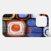 Coques Case-Mate iPhone Moderne Abstrait Pastel Wood Look Coque-Mate iPhon (Verso (horizontal))