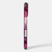 Coques Case-Mate iPhone Moderne Abstrait Simple Tourbillonnant Rose et Vio (Verso / Droite)