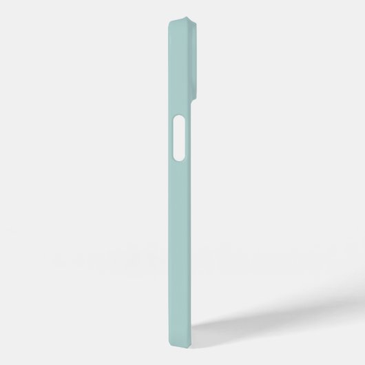 Coques Case-Mate iPhone Moderne aqua vert initial minima contemporain (Verso / Droite)