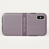 Coques Case-Mate iPhone Moderne, audacieuse, bande géométrique graphique p (Dos (Horizontal))