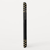 Coques Case-Mate iPhone Moderne Black Gold Pois Futur Mme Custom (Dos/Gauche)