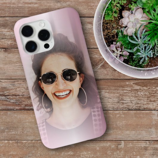 Coques Case-Mate iPhone Moderne Blush rose Gradient une photo