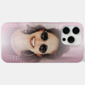 Coques Case-Mate iPhone Moderne Blush rose Gradient une photo (Verso (horizontal))