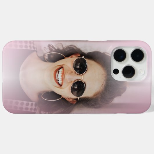 Coques Case-Mate iPhone Moderne Blush rose Gradient une photo (Verso (horizontal))