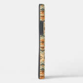 Coques Case-Mate iPhone Moderne Boho Camel Marron Turquoise (Verso / Droite)