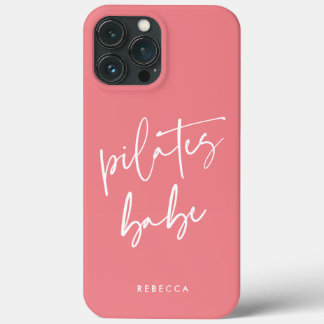 Case-Mate iPhone Case Moderne Calligraphie rose Entraînement Pilates de 
