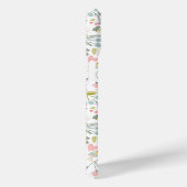 Coques Case-Mate iPhone Moderne chic floral blush rose monogrammé (Verso / Droite)