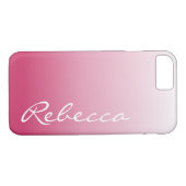 Coques Case-Mate iPhone Moderne chic girly personnalisable sombre rose (Dos (Horizontal))