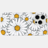 Coques Case-Mate iPhone Moderne Chic Ornate Daisy Motif Floral Aquarelle (Verso (horizontal))