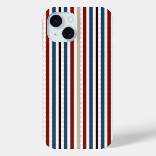 Coques Case-Mate iPhone Moderne Chic rayé (Verso)