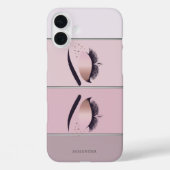 Coques Case-Mate iPhone Moderne chic rayé, cils frais (Verso)