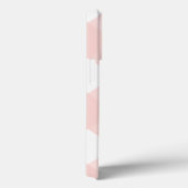 Coques Case-Mate iPhone Moderne Classique Simple Blush Pink Plaid Monogram (Verso / Droite)